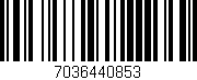 Código de barras (EAN, GTIN, SKU, ISBN): '7036440853'