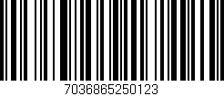Código de barras (EAN, GTIN, SKU, ISBN): '7036865250123'