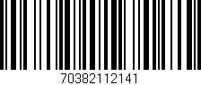 Código de barras (EAN, GTIN, SKU, ISBN): '70382112141'