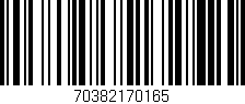 Código de barras (EAN, GTIN, SKU, ISBN): '70382170165'