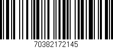 Código de barras (EAN, GTIN, SKU, ISBN): '70382172145'
