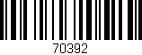 Código de barras (EAN, GTIN, SKU, ISBN): '70392'