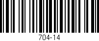 Código de barras (EAN, GTIN, SKU, ISBN): '704-14'