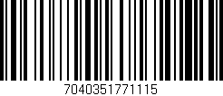 Código de barras (EAN, GTIN, SKU, ISBN): '7040351771115'