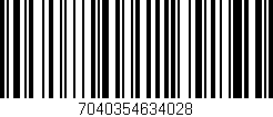Código de barras (EAN, GTIN, SKU, ISBN): '7040354634028'