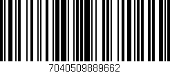 Código de barras (EAN, GTIN, SKU, ISBN): '7040509889662'