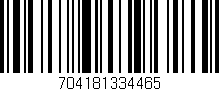 Código de barras (EAN, GTIN, SKU, ISBN): '704181334465'