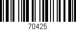 Código de barras (EAN, GTIN, SKU, ISBN): '70425'