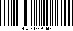 Código de barras (EAN, GTIN, SKU, ISBN): '7042687569046'