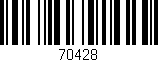 Código de barras (EAN, GTIN, SKU, ISBN): '70428'
