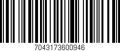 Código de barras (EAN, GTIN, SKU, ISBN): '7043173600946'