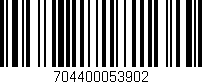 Código de barras (EAN, GTIN, SKU, ISBN): '704400053902'