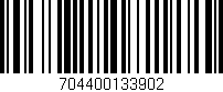 Código de barras (EAN, GTIN, SKU, ISBN): '704400133902'