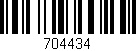 Código de barras (EAN, GTIN, SKU, ISBN): '704434'