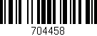Código de barras (EAN, GTIN, SKU, ISBN): '704458'