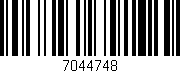 Código de barras (EAN, GTIN, SKU, ISBN): '7044748'