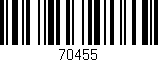 Código de barras (EAN, GTIN, SKU, ISBN): '70455'
