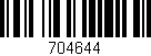 Código de barras (EAN, GTIN, SKU, ISBN): '704644'
