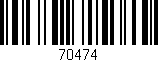 Código de barras (EAN, GTIN, SKU, ISBN): '70474'