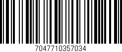 Código de barras (EAN, GTIN, SKU, ISBN): '7047710357034'