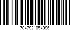 Código de barras (EAN, GTIN, SKU, ISBN): '7047921854896'