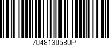 Código de barras (EAN, GTIN, SKU, ISBN): '7048130580P'