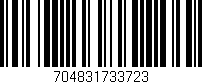 Código de barras (EAN, GTIN, SKU, ISBN): '704831733723'
