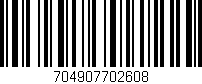 Código de barras (EAN, GTIN, SKU, ISBN): '704907702608'