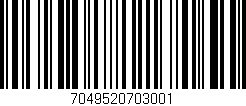 Código de barras (EAN, GTIN, SKU, ISBN): '7049520703001'