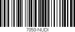 Código de barras (EAN, GTIN, SKU, ISBN): '7050-NUDI'