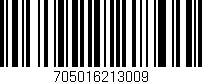 Código de barras (EAN, GTIN, SKU, ISBN): '705016213009'