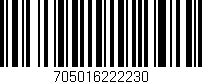 Código de barras (EAN, GTIN, SKU, ISBN): '705016222230'