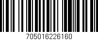 Código de barras (EAN, GTIN, SKU, ISBN): '705016226160'