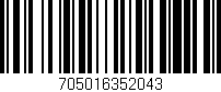 Código de barras (EAN, GTIN, SKU, ISBN): '705016352043'