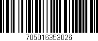 Código de barras (EAN, GTIN, SKU, ISBN): '705016353026'