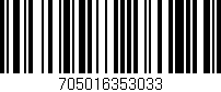 Código de barras (EAN, GTIN, SKU, ISBN): '705016353033'