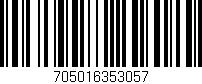 Código de barras (EAN, GTIN, SKU, ISBN): '705016353057'