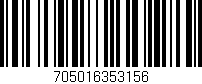 Código de barras (EAN, GTIN, SKU, ISBN): '705016353156'