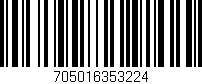 Código de barras (EAN, GTIN, SKU, ISBN): '705016353224'
