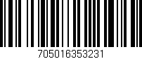 Código de barras (EAN, GTIN, SKU, ISBN): '705016353231'