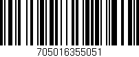 Código de barras (EAN, GTIN, SKU, ISBN): '705016355051'