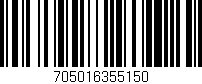 Código de barras (EAN, GTIN, SKU, ISBN): '705016355150'