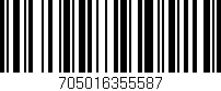 Código de barras (EAN, GTIN, SKU, ISBN): '705016355587'