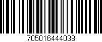 Código de barras (EAN, GTIN, SKU, ISBN): '705016444038'