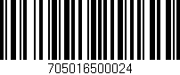 Código de barras (EAN, GTIN, SKU, ISBN): '705016500024'