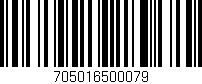 Código de barras (EAN, GTIN, SKU, ISBN): '705016500079'
