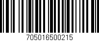 Código de barras (EAN, GTIN, SKU, ISBN): '705016500215'