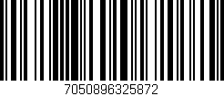 Código de barras (EAN, GTIN, SKU, ISBN): '7050896325872'