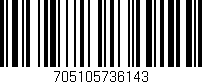 Código de barras (EAN, GTIN, SKU, ISBN): '705105736143'