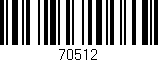 Código de barras (EAN, GTIN, SKU, ISBN): '70512'